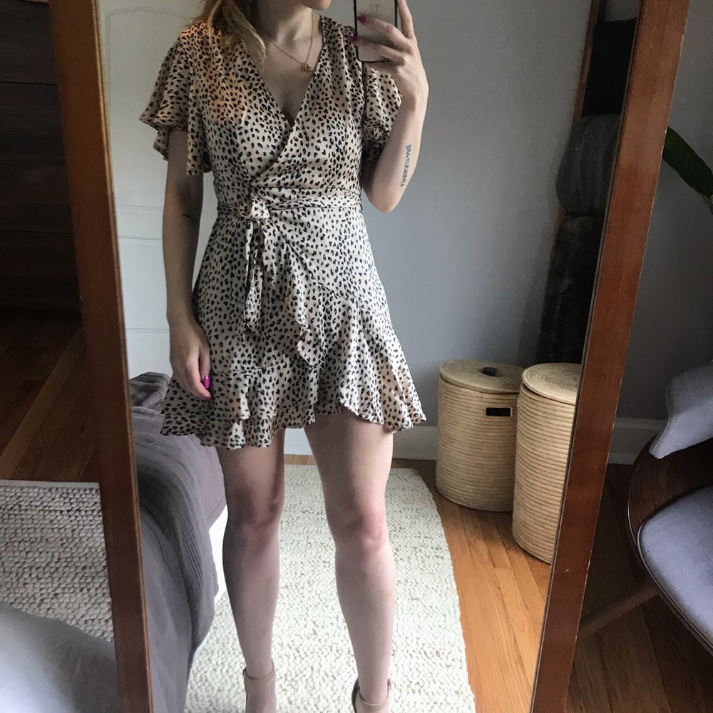 NWT HelloMolly leopard print mini dress